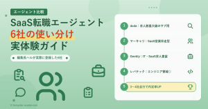 SaaS転職エージェント6社の使い分け実体験ガイド アイキャッチ