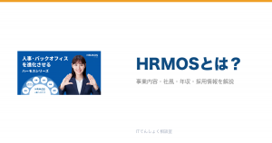 HRMOSとは?意味・仕組み・代表サービス・転職市場での評価をやさしく整理