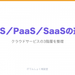 IaaS／PaaS／SaaSの違いをわかりやすく解説｜クラウド3階層の基本