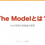 The Model（ザ・モデル）とは？SaaS営業の組織論解説のアイキャッチ